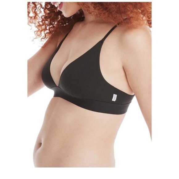 HANES Black Triangle Bra Wire Free XS Brand New NWT - Picture 3 of 7